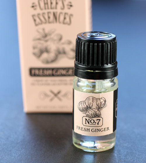 A tiny bottle of Fresh Ginger essence with a big pop of flavor.