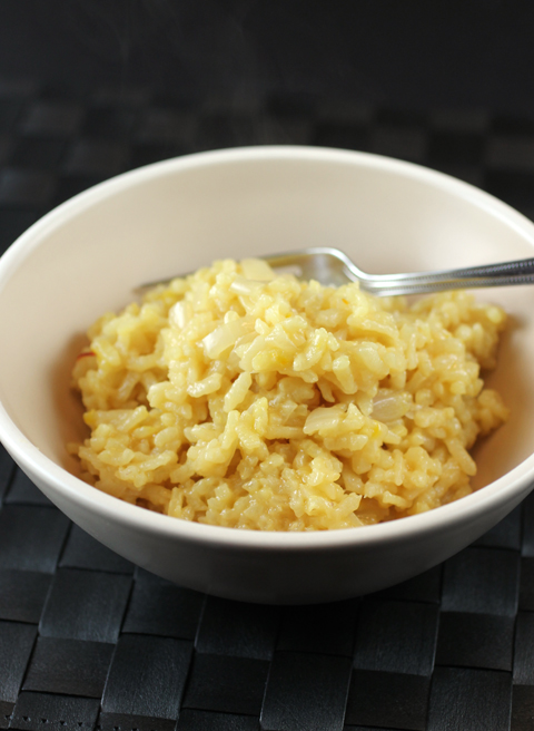 Risotto -- made in the rice cooker -- for the easiest rendition of all.