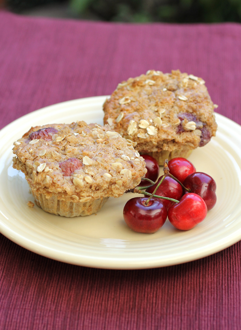 Cherries and oats galore in these hearty muffins by Pastry Chef Joanne Chang.