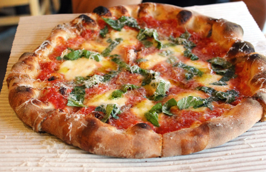 The Margherita with anchovies.