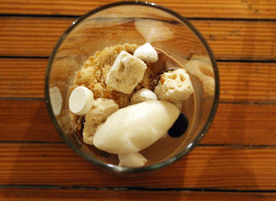 "Bourbon and Tobacco'' in a dessert.