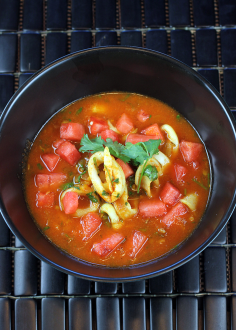 Calamari and crab star in this curry dish -- along with an unexpected ingredient.