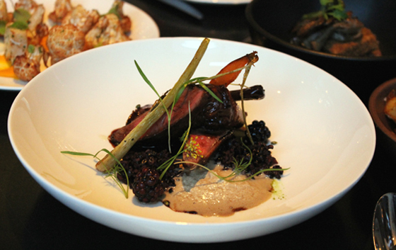 The squab is not to be missed at 1601 Bar & Kitchen.