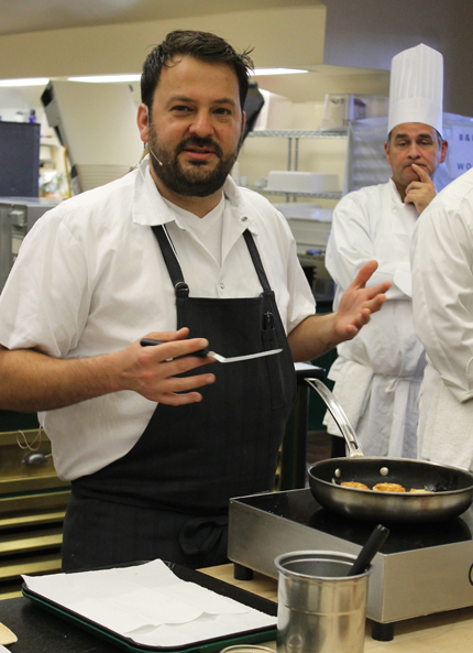 Stuart Brioza of State Bird Provisions in San Francisco showcased his idea of dim sum.