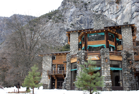 The Ahwahnee in winter. (Photo by Carolyn Jung)