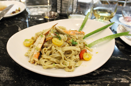 House-made strands of fettuccine tossed with fresh Dungeness.