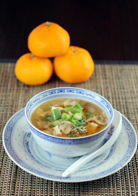 Warm up with a different version of hot and sour soup. 