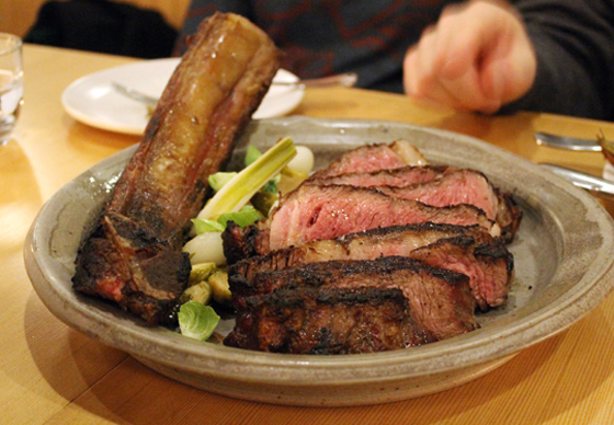 A glorious BN Ranch ribeye for two at TBD.