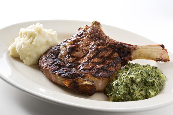 Prime bone-in rib chop with blue cheese butter at Birk's. (Photo courtesy of the restaurant)