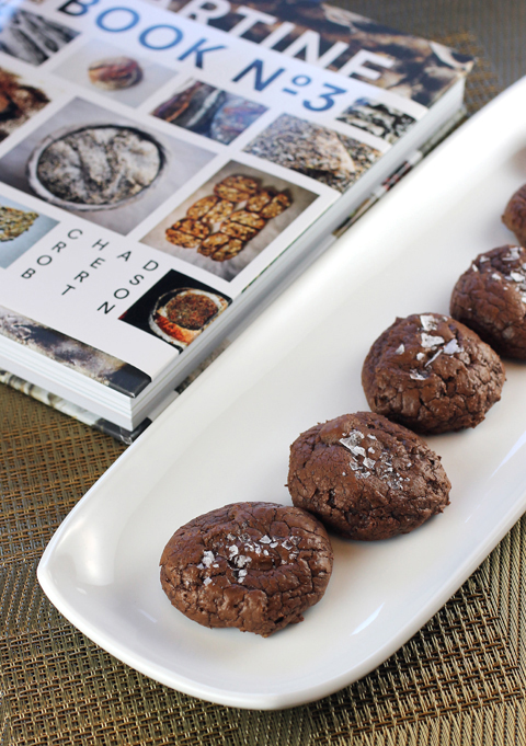 Dark chocolate, rye and salt combine to make these fudgey cookies.
