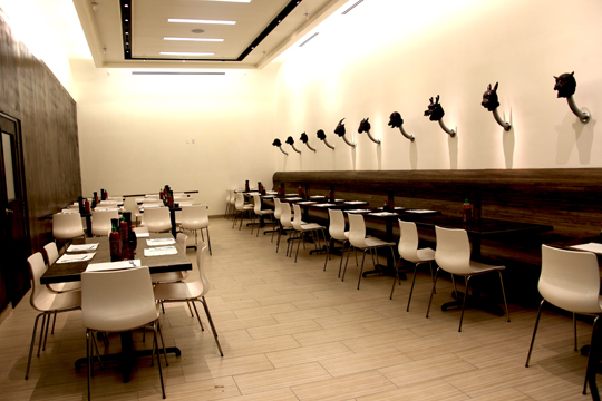 The dining room at Rice + Noodles. (Photo courtesy of the restaurant)