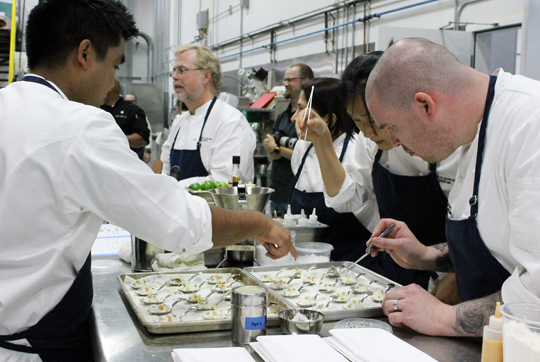 Plating in action.