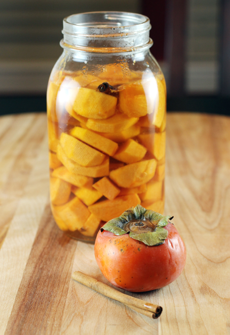 Just pickle it. Persimmons, that is.