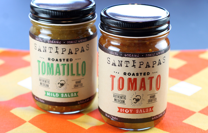 Choose mild or hot versions of Roasted Tomatillo and Roasted Tomato.
