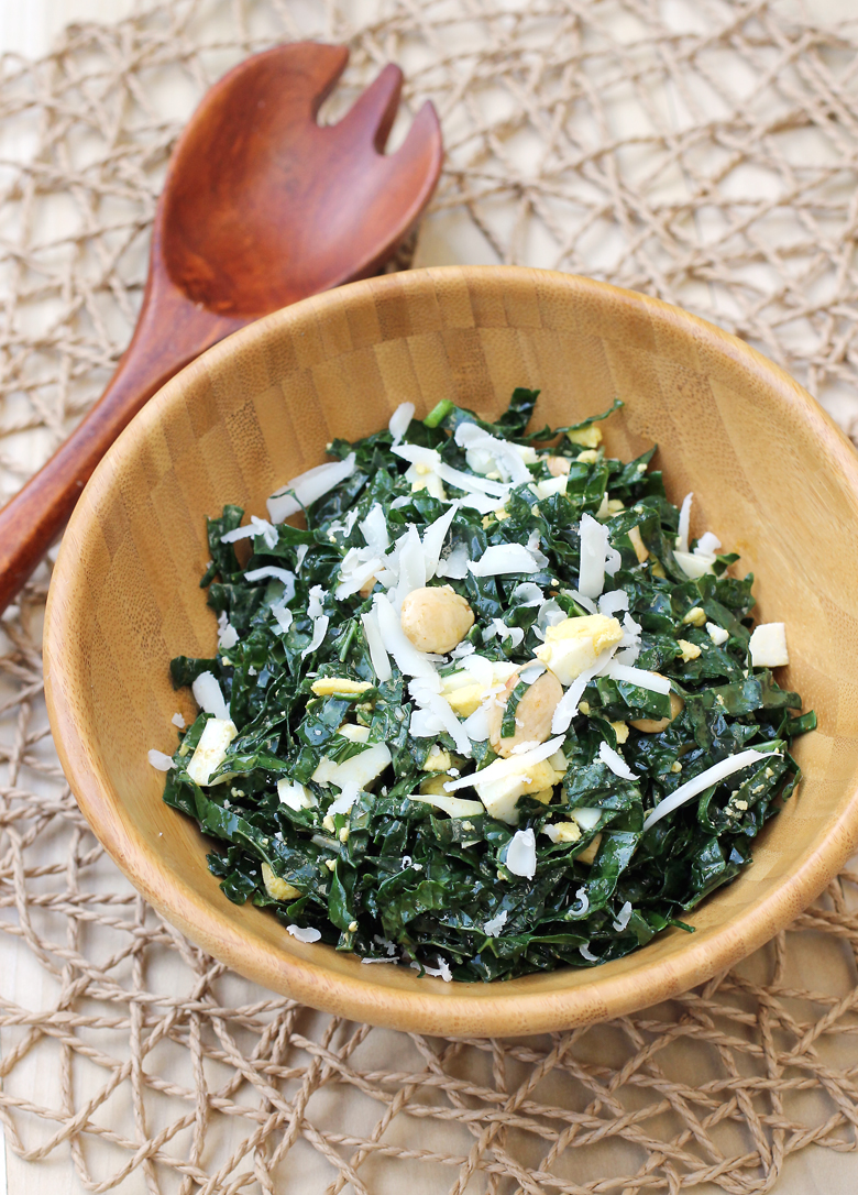A kale salad low in sodium, but big on flavor and texture. (Photo by Carolyn Jung)