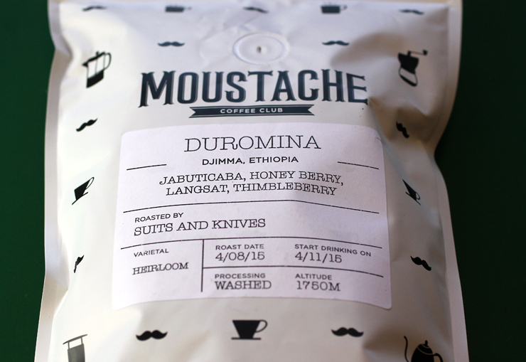 Each bag tells you the origins of the beans and when they were roasted.