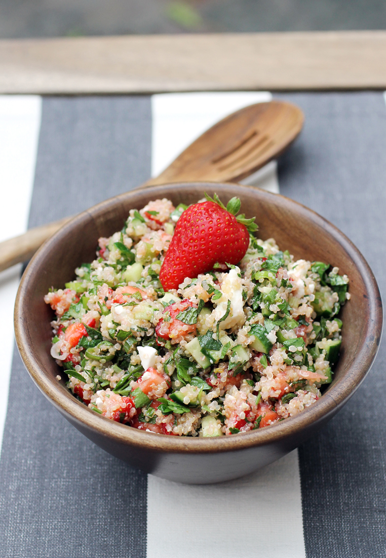 Tabbouleh -- with strawberries. And you will love it.