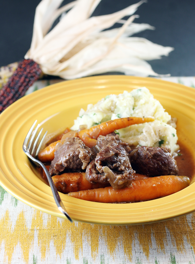 Freitag's favorite dishes growing up -- her father's beef stew.