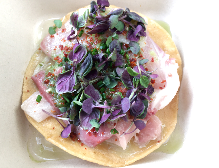 A tostada worth waiting in line for.