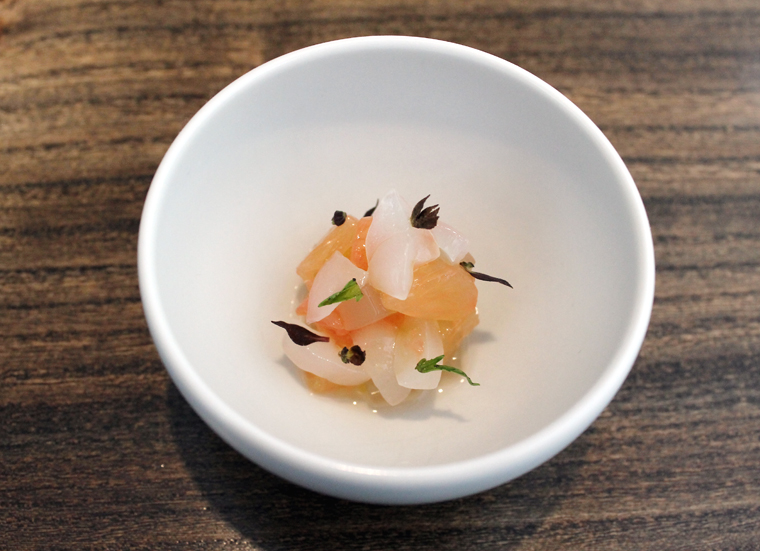 Grapefruit and rambutan.