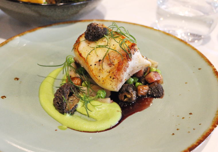 Or for lighter eaters, a perfect halibut.