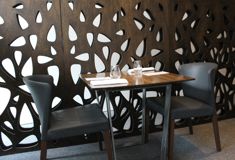 The intimate front dining room.