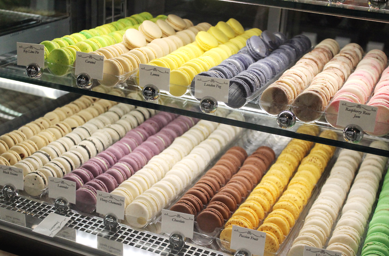 Flavors upon flavors of macarons.