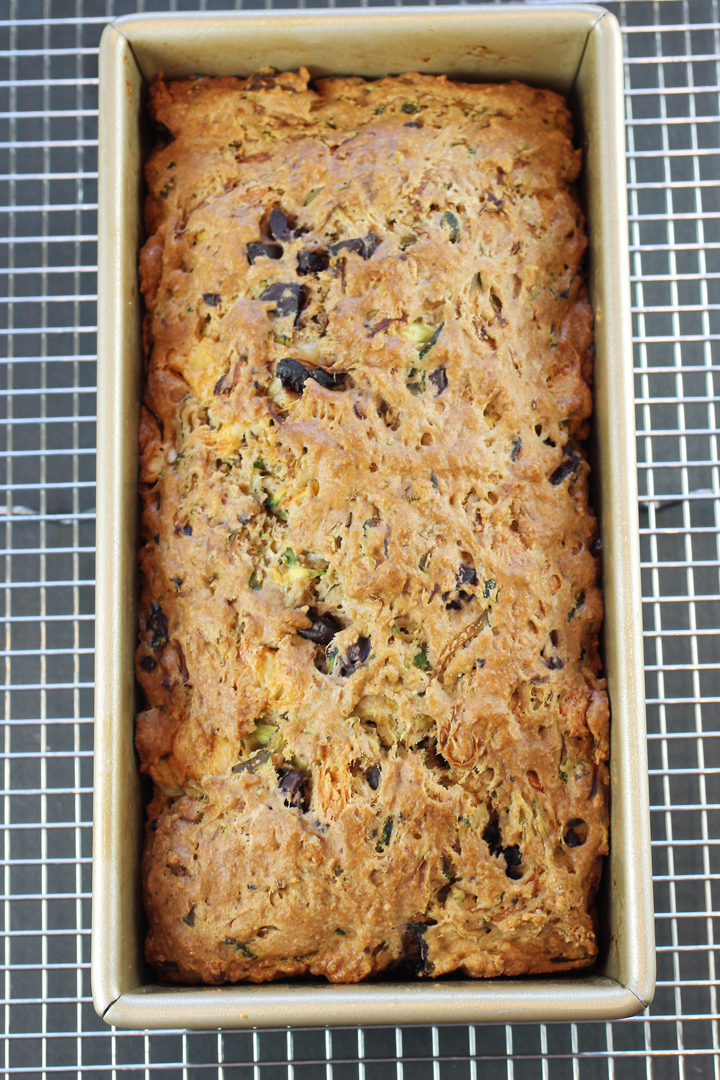 A decidedly not-sweet zucchini bread.