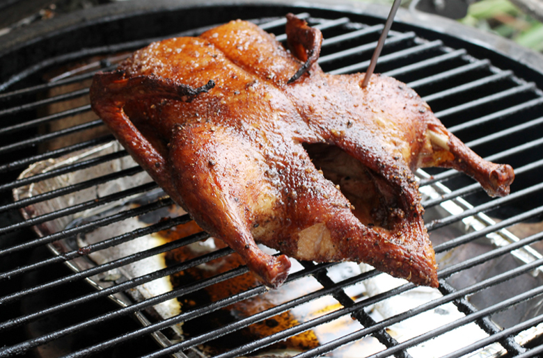 Make an impression in the new year with this whole, tea-smoked duck.