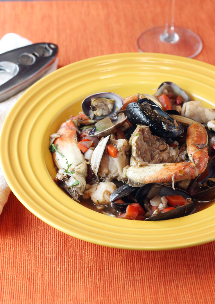Cioppino is served -- just like that.