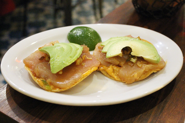 Albacore tostadas. Squirt on the lime and take a bite.