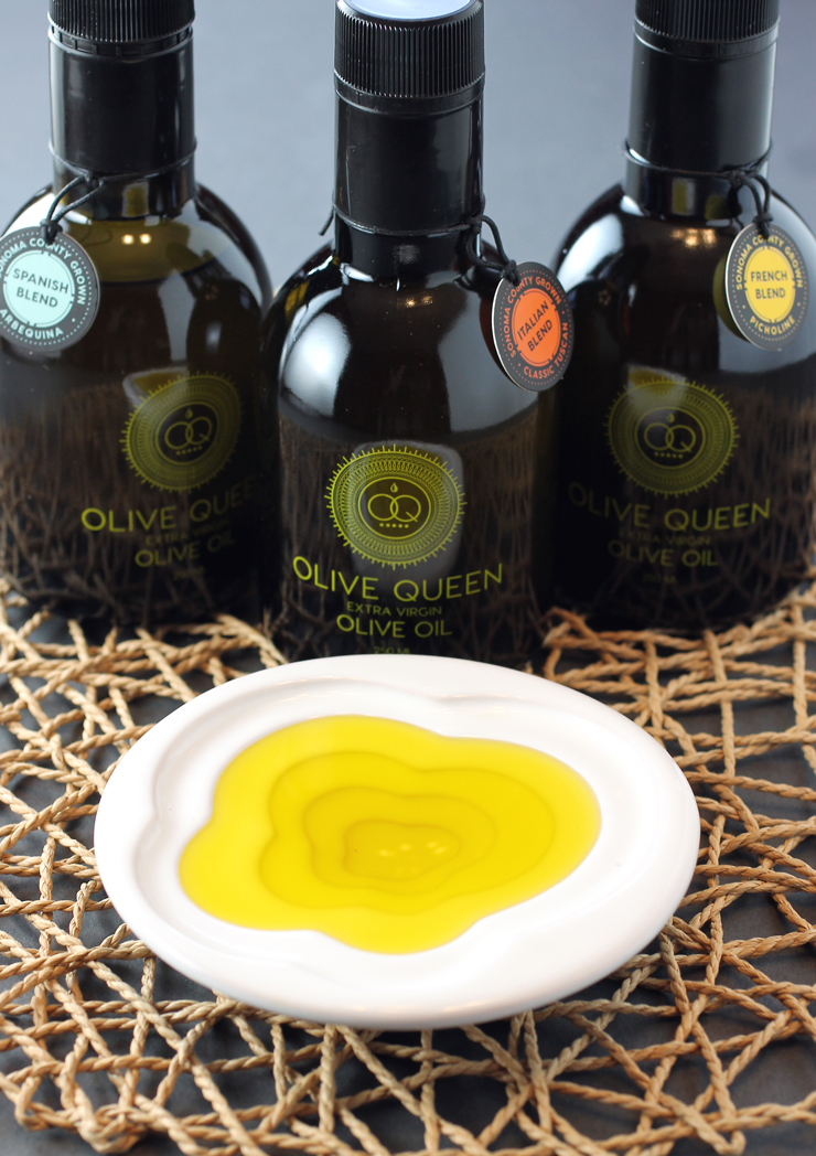 You might just feel like a queen when you taste the Olive Queen's extra virgin olive oils.
