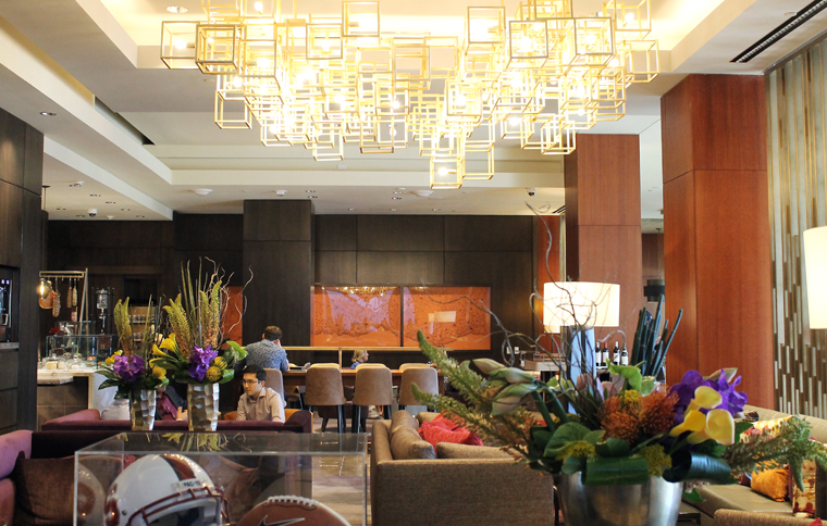 Take a load off in the newly revamped lobby lounge.