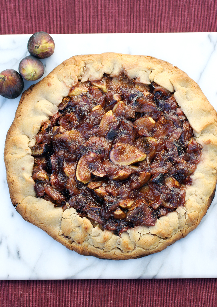 Fresh figs -- in all their glory -- in a perfect tart.