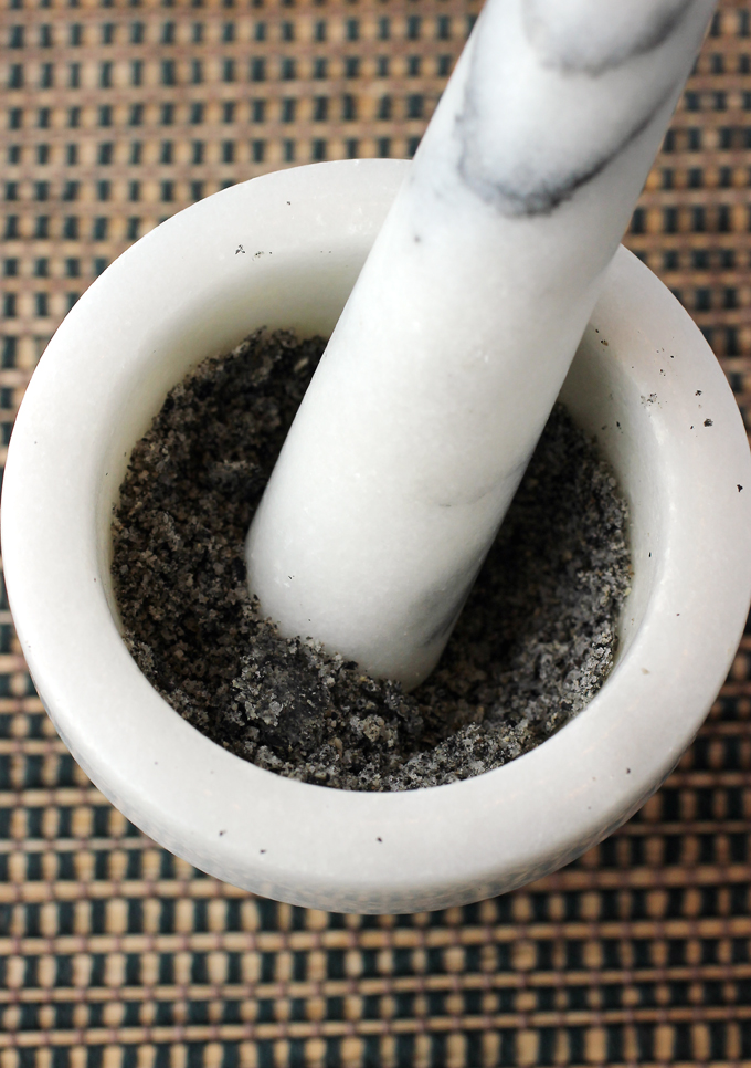 A quick and easy black sesame salt.