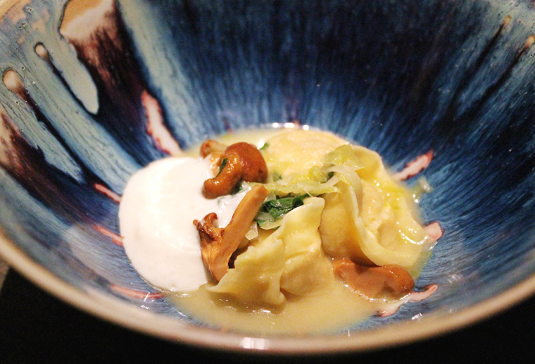 Tortelloni with a hint of miso.