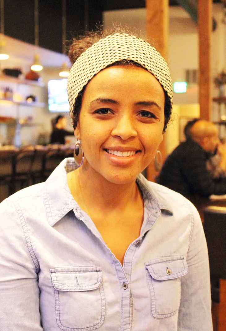 Chef Tiyo Shibabaw at her Teni East Kitchen.