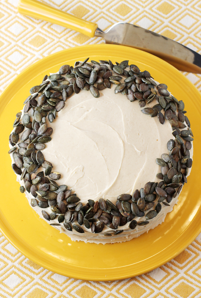 Browned butter takes the place of walnuts in this cake.