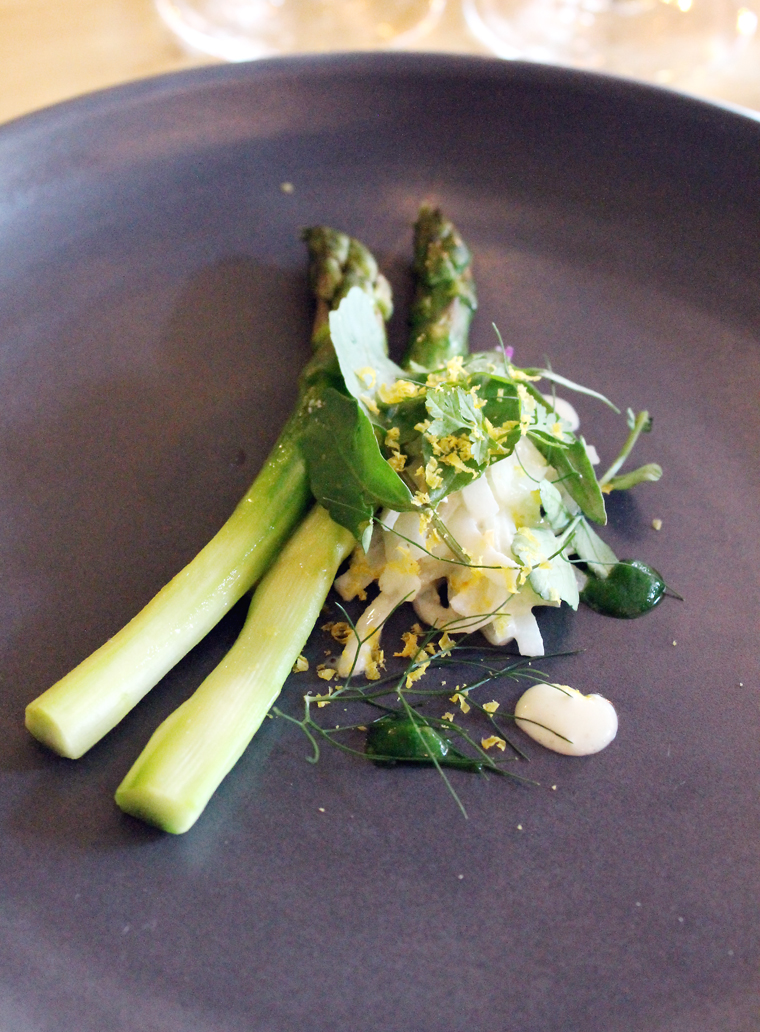 Spring asparagus with an unusual potato salad at Commonwealth.