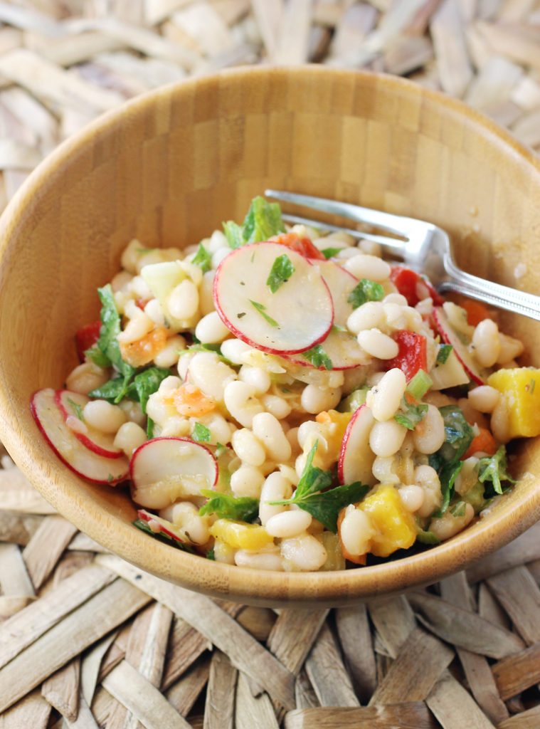 Rancho Gordo’s Alubia Bean Salad with Pineapple Vinaigrette Food Gal