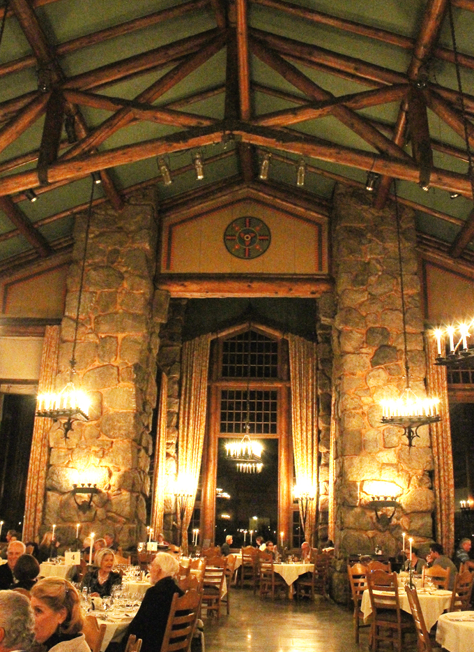 The grand dining room.