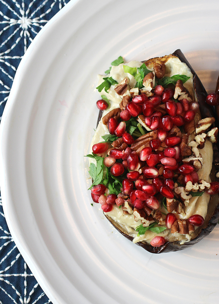 Yotam Ottolenghi's Roasted Eggplant with Anchovies and Oregano