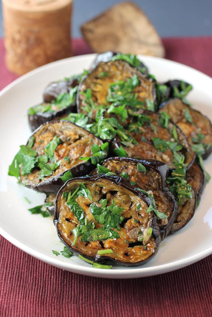 High-heat roasting turns eggplant sweet and custardy.