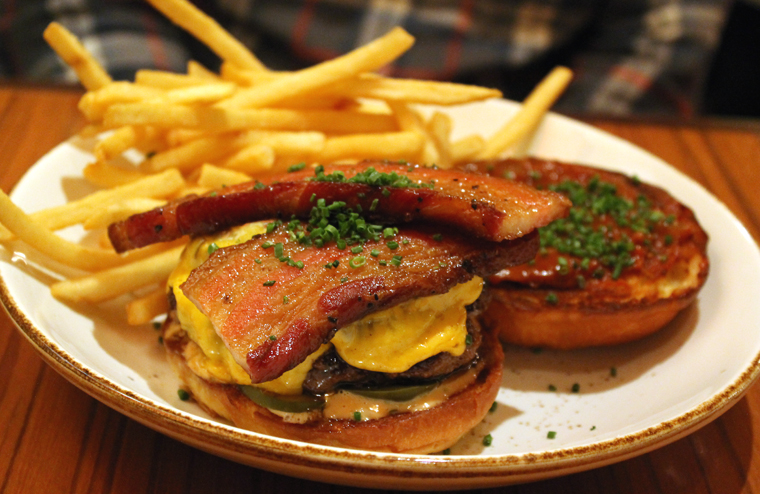 The Niman Ranch burger with that awesome house-made bacon.