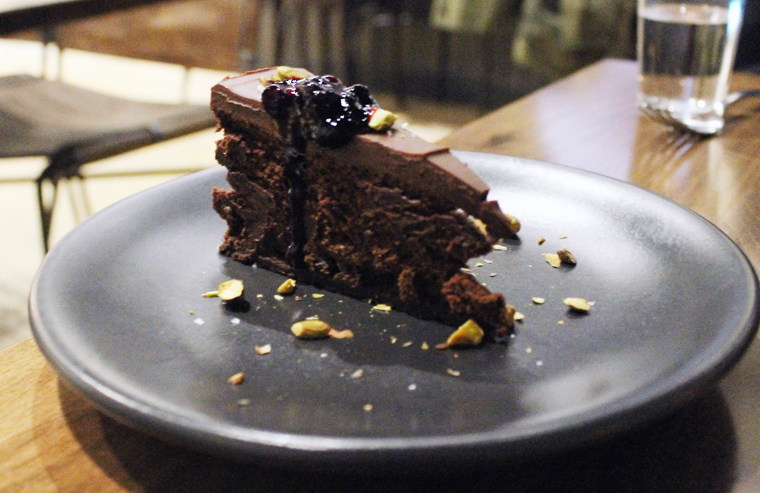 Flourless chocolate cake for the win.