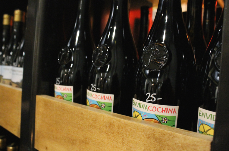 Shopping for wine is easy here, especially because the price is written on each bottle.