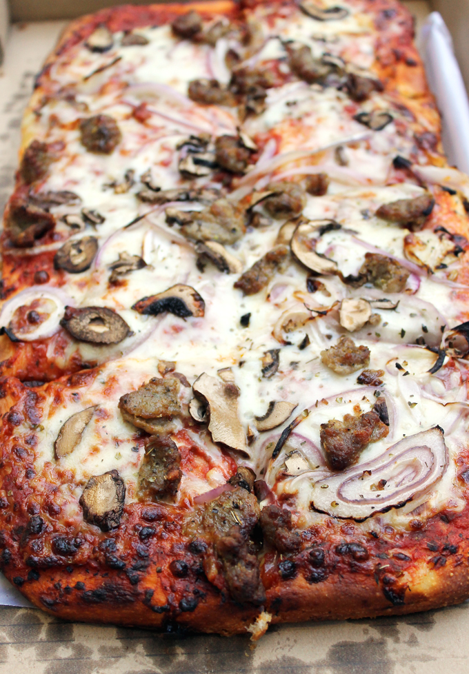 The new Sicilian-style pizza.