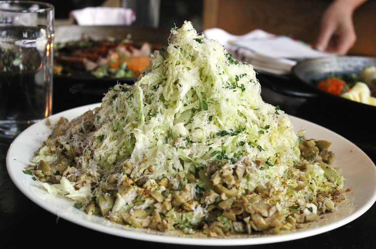The cabbage slaw that hooks you from the first mouthful. 