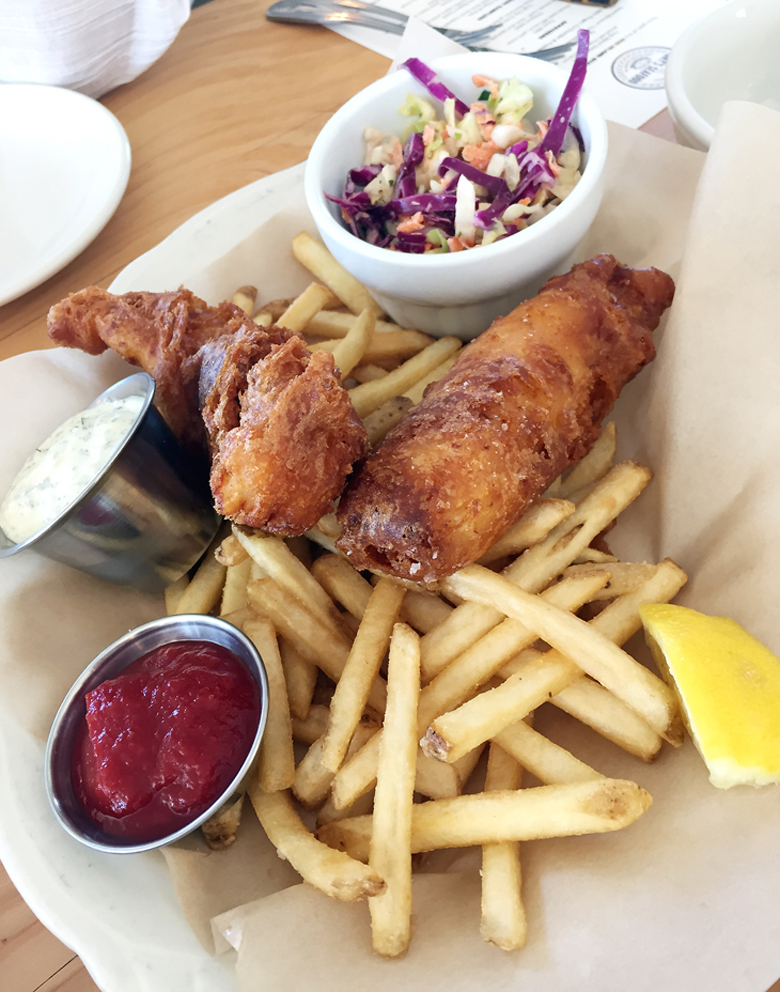 Sublime fish and chips at Tony's Seafood.