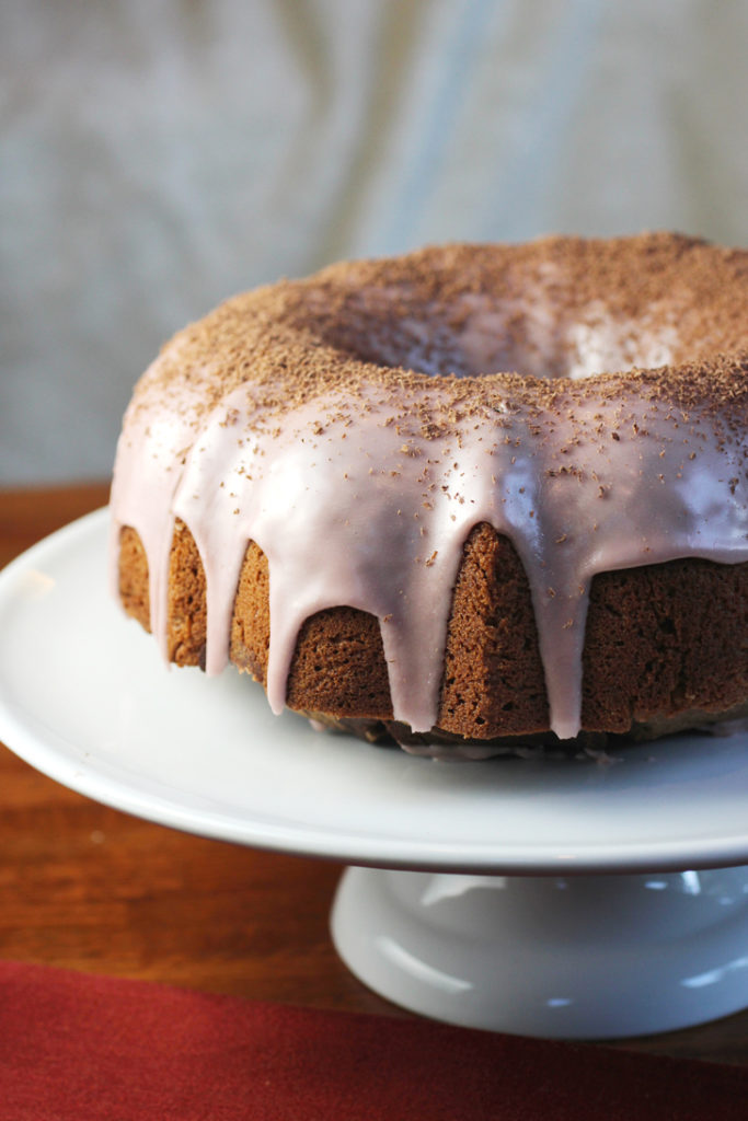 A cake made for chocolate and wine lovers.